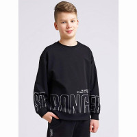Джемпер для мальчика артикул CLE 846551/76а_п1 размер 32/128-42/158 цвет черный
