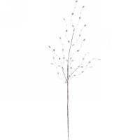 Украшение декоративное "Ветка. Кристаллы серебро" 65см арт.201-2121