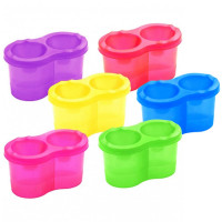 Стакан-непроливайка двойной (Гамма) неоновые цвета ассорти арт.10122040