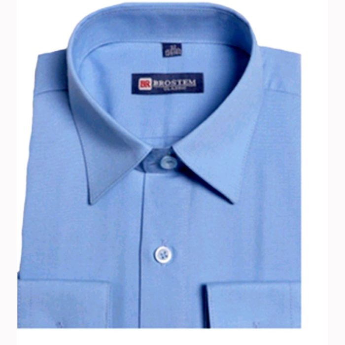 яяяСорочка детская короткий рукав размер 30/122-128 цвет голубой Brostem арт.T/C23ds