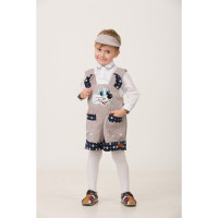 Костюм для мальчика Мышонок Максик (комбинезон,кепи) р.24/98-30/116 арт.5911