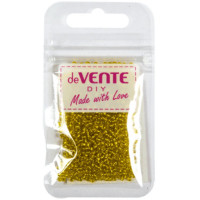 Бисер круглый 2мм 10гр (deVENTE) металлизированный желтый арт.8001355