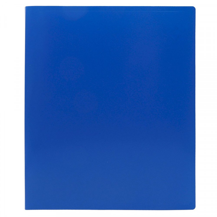 Папка на 2-х кольцах А4 18мм D-13мм пл. 0,5мм синяя (Ст.20)