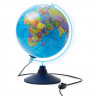 Глобус политический диаметр 250мм с подсветкой Евро голубая подставка Новый арт Ке012500190