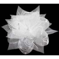 Бант для волос белый Arco Carino 15см арт.109-1 (Ст.10)