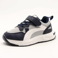 Кроссовки для мальчика (Будущая Звезда) цвет серый верх- искусственная кожа подкладка-текстиль размерный ряд 32-37 артикул bzv-AT20-3