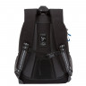 Рюкзак для мальчиков школьный (GRIZZLY) арт.RB-052-1 черный-синий 27х41х20 см