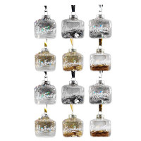 Украшение на ёлку стекло 0,5,5см "Мотивация" с наполнением арт.91467