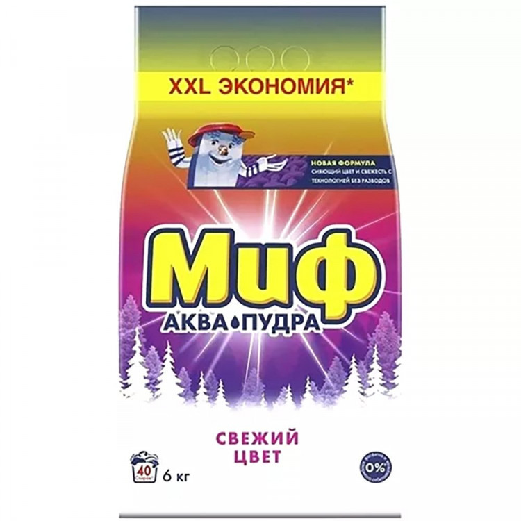 Стиральный порошок  МИФ 6000г автомат Свежий цвет