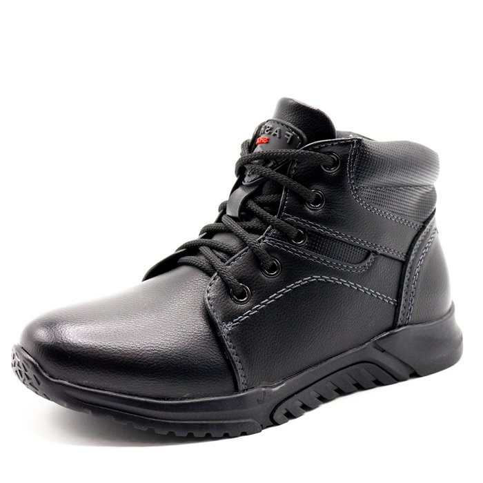 Ботинки для мальчика (J.Fanker) черные верх-искусственная кожа подкладка - байка  артикул ai-DB2065