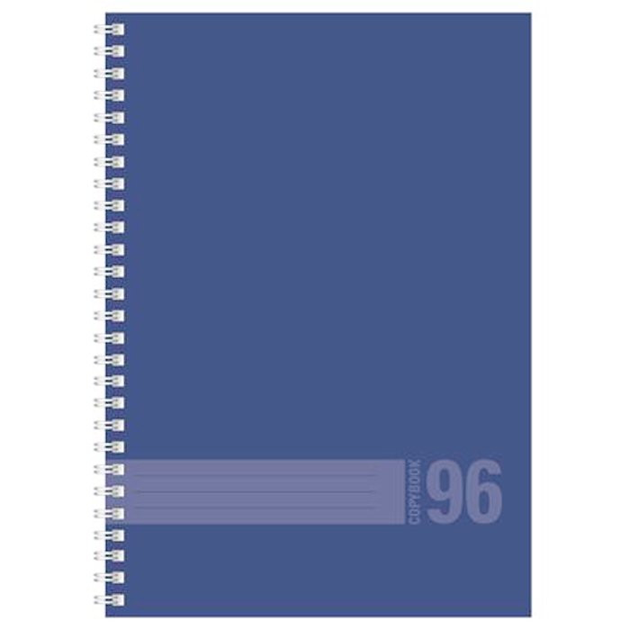 Тетрадь А4 клетка 96 листов на гребне (BG) Monotone! синяя арт 8343