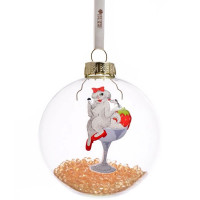 Шар стекло 08см "Игривая собачка" арт.89851