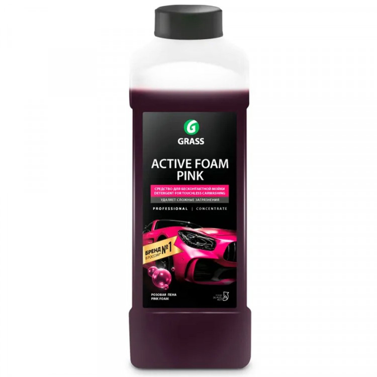 Активная пена "Active Foam Pink" 1000мл д/бесконтактной мойки Grass арт.113120