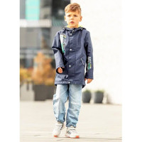 Парка осенняя для мальчика (Батик) арт.Филлипс размерный ряд 32/122-34/134 цвет темно-синий