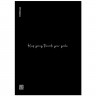 Тетрадь пластиковая обложка  А4 клетка 48 листов (ErichKrause) CoverProBook Words черный арт.61959