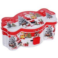 Банка-копилка жестяная "Настроение праздника" 15*8*6,5см арт.205-658