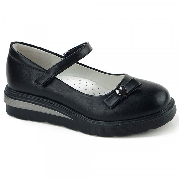 Туфли для девочки (B&G) черные верх-искусственная кожа подкладка- искусственная кожа артикул m-bg-B832-12A