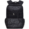 Рюкзак для мальчиков (Grizzly) RB-356-3/1 черный-серый 26х39х19 см