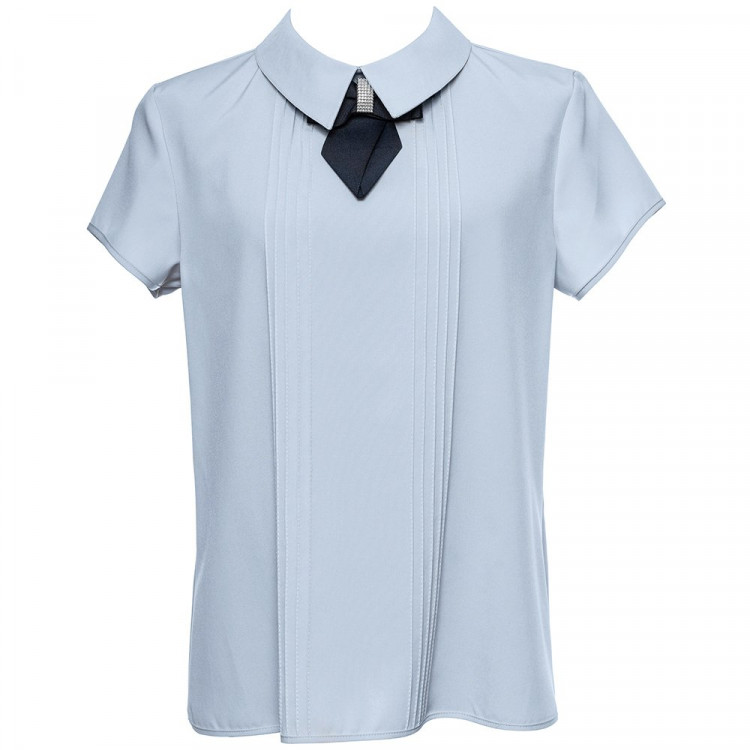 Блузка для девочки (ANNA-S) короткий рукав цвет голубой арт.6AS размерный ряд 34/134-44/164