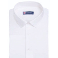 Сорочка детская короткий рукав размерный ряд 29/116-122-36/158-164  цвет белый Brostem арт.MO4701Fds для полных детей