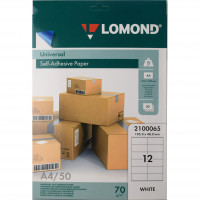 Адресные наклейки Lomond 12-дел A4/50 (105*48)( 2100065) (Ст.27)