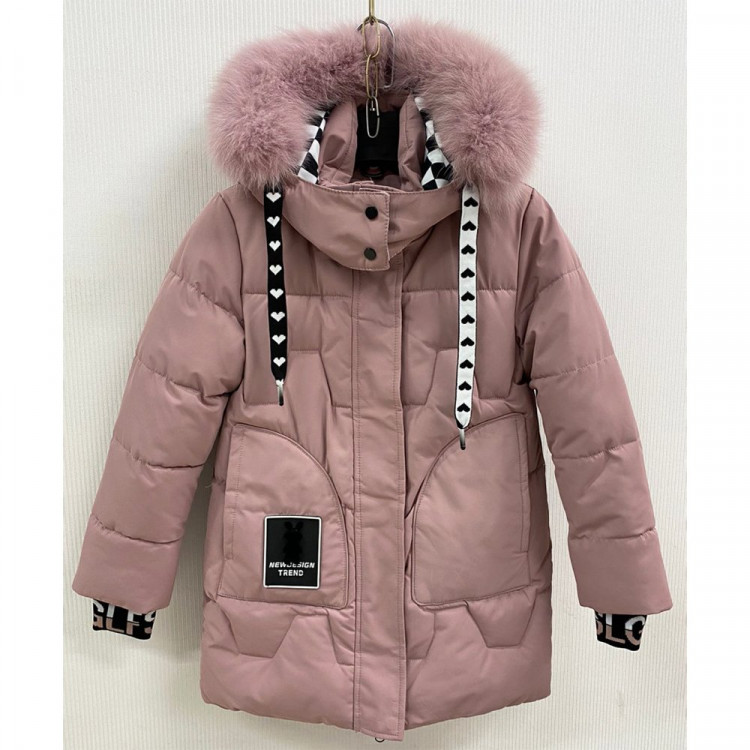 Куртка зимняя для девочки (Sulangelin) арт.nzk-2353-2 цвет розовый