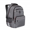 Рюкзак для мальчика (Grizzly) арт.RB-962-2 черный-серый 28х39х19 см