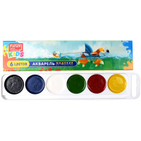 Акварель 6 цветов (Cullinan) Зверята картонная коробка без кисти арт FA-EV-006-Z e/к