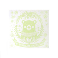 Украшение-наклейка на окно "Мишка" 30*29см арт.80035