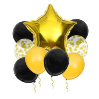 Букет шаров 09шт/наб. латекс/фольга "Яркий" арт.3217459