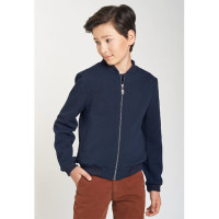 Пиджак-бомбер для мальчика (Bremer) Донателло р.32/140-44/176 цвет синий