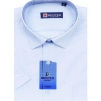 Сорочка подростковая приталенная длинный рукав размерный ряд 37/158-164 -41/176-182 цвет голубой Brostem арт.4706AX**