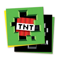 Салфетки "Пиксели" 12шт/наб 33см*33см арт.7520632