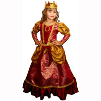 Костюм для девочки Королева (корона,юбка,блуза) р.30/116 ткань