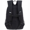 Рюкзак для девочек школьный (Grizzly) арт RG-464-3/2 черный-серебро 25х40х13 см