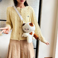 Сумка детская (AIYIMAN) Котенок коричневая арт.CC423_10115-2