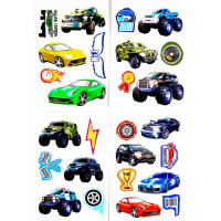 Татуировка на тело "Машинки" 4шт/наб. арт.4949819