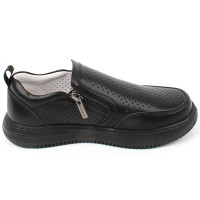 Полуботинки для мальчика (Antilopa) черные верх-натуральная кожа подкладка-натуральная кожа размер 32-37 арт.AL 7282