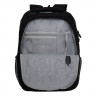 Рюкзак для мальчиков (Grizzly) арт RU-432-3/4 черный-серый 31х42х22 см