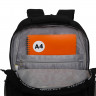 Рюкзак для мальчиков (Grizzly) арт RU-432-3/4 черный-серый 31х42х22 см