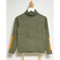 Свитшот для девочки арт.Белый слон 4052-51 размер 30/122-36/140 цвет хаки