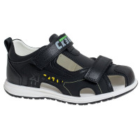 Сандалии для мальчика (Сказка) черный верх-искусственная кожа подкладка-натуральная кожа размерный ряд 32-37 арт.R511371535BK