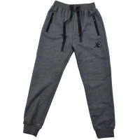 Брюки спортивные для мальчика арт.527 размер 36/140-48/182 трикотажные цвет серый