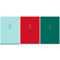 Тетрадь А4 клетка 96 листов скоба BG Моноколор. Моно матовая ламинация арт.Т4ск96_лм 11212