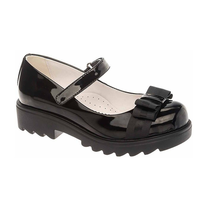 Туфли для девочки (BETSY) черные верх-искусственная кожа  подкладка-натуральная кожа размерный ряд 33-37 арт.998302/03-02