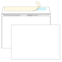Конверт белый (С5 162*229) прямой клапан, стрип, 80г арт.2786