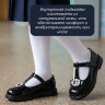 Туфли для девочки (KEDDO) черные верх-искусственная кожа лак подкладка-натуральная кожа артикул 956401/05-02