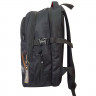 Рюкзак для мальчиков школьный (Stavia) Машина с оранжевыми полосками черный 28х40х18 см арт.67273