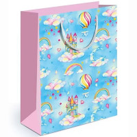 Пакет подароч. бумаж. 18*13см "Воздушные замки" арт.151101834