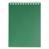 Блокнот А7 пластиковая обложка на гребне 80 листов (Hatber) VELVET Зеленый арт.80Б7В1гр_01607